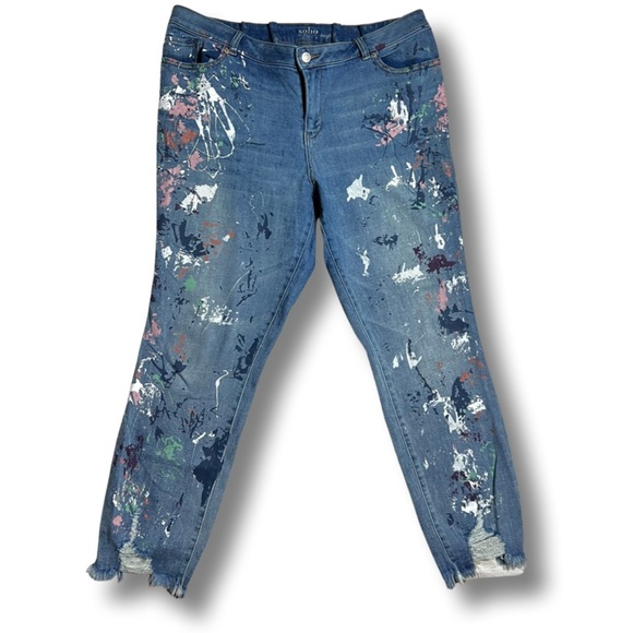 Paint Plastered Jeans - Picture 2 of 7